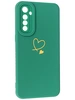 Силиконовый чехол Picture для Realme XT / X2 Сердце зеленый