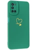 Силиконовый чехол Picture для Oppo A52 / A72 Сердце зеленый