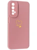Силиконовый чехол Picture для Realme 7 Сердце розовый