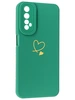 Силиконовый чехол Picture для Realme 7 Сердце зеленый