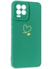 Силиконовый чехол Picture для Realme 8 (Pro) Сердце зеленый