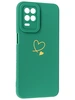 Силиконовый чехол Picture для Realme Narzo 30 5G / Realme 8 5G Сердце зеленый
