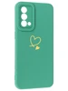 Силиконовый чехол Picture для Realme GT Master Сердце зеленый