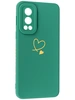 Силиконовый чехол Picture для OnePlus Nord 2 Сердце зеленый