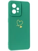 Силиконовый чехол Picture для Realme 9 Pro Plus Сердце зеленый