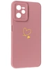 Силиконовый чехол Picture для Realme C35 Сердце розовый
