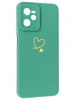 Силиконовый чехол Picture для Realme C35 Сердце зеленый