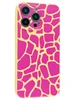 Силиконовый чехол Soft edge для iPhone 14 Pro Max розовый жираф