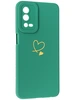 Силиконовый чехол Picture для Oppo A55 Сердце зеленый