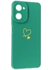 Силиконовый чехол Picture для Realme 10 Pro Сердце зеленый