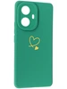 Силиконовый чехол Picture для Realme 10 Pro Plus Сердце зеленый
