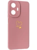Силиконовый чехол Picture для Realme C55 Сердце розовый