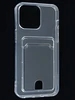 Силиконовый чехол Cardhold для iPhone 15 Pro Max прозрачный