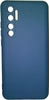 Чехол-накладка для Xiaomi Mi Note 10 Lite синий, Microfiber Case, Borasco