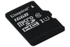 Карта памяти Kingston microSDHC 16GB Class 10 UHS-I Canvas Select до 80MB/s без адаптера