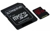Карта памяти Kingston microSDXC 64GB Canvas React Class10 (100/80Mb/s) U3 UHS-I V30 с адаптером