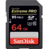 Карта памяти SanDisk Extreme Pro SDXC 64GB Class 10 UHS-I (U3) V30 95MB/s