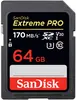 Карта памяти SanDisk Extreme Pro SDXC 64GB Class 10 V30 UHS-I (U3) 170MB/s