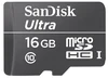 Карта памяти SanDisk Ultra microSDHC 16GB Class 10 UHS-I (80MB/s) без адаптера