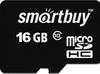 Карта памяти Smartbuy microSDHC 16GB Class 10 без адаптера