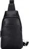 Мужская кожаная сумка-рюкзак на одном ремне Mijia Youpin VLLICON, черная