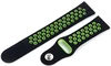 Ремешок перфорированный 20мм для Amazfit GTR42мм/ GTS/ Bip/ Bip Lite, черный/зеленый