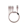 Кабель Mi SOLOVE 3 in1 USB Lightning/Micro/Type-C 120cm (DW2) розовый