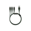 Кабель Mi SOLOVE 3 in1 USB Lightning/Micro/Type-C 120cm (DW2) зеленый