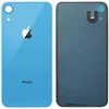 Задняя крышка для iPhone Xr Голубой (стекло, широкий вырез под камеру, логотип)