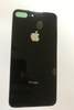 Задняя крышка для iPhone 8 Plus Черный (стекло, широкий вырез под камеру, логотип)