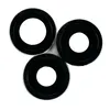 Стекло камеры для iPhone 12 Pro (комплект 3 шт.) Черное
