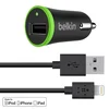 Автомобильное з/у Belkin 1-port car charger+charge/Sync Cable iPhone 5/5s/5c/6/6 Plus Черный