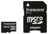 MicroSD 16GB  Transcend Class 10 +SD адаптер
