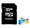 MicroSD 16GB  Silicon Class 10 Elite COLORED, R/W 85/15 MB/s+ SD адаптер