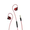 Вакуумные наушники с микрофоном Baseus Encok Wire Earphone H05, красные