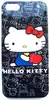 Дизайнерский чехол-накладка Hello Kitty (iPhone 5/5S) black