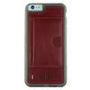 Чехол - накладка для iPhone 6Plus/6s Plus Pierre Cardin Back Cover с отсеком для визиток, бордовый