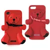 Чехол MOSCHINO Bear для iPhone 5/5S Красный