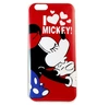 Чехол-накладка Mickey Mouse для Apple iPhone 6 Plus (5.5 дюйма дисплей) Красный