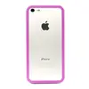 Бампер для iPhone 5 / 5S Прозрачный (Фиолетовый)