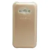 Чехол-накладка для Samsung Galaxy J1 Ace/Pop SM-J110 Clear Cover, золотой
