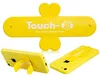 Универсальная силиконовая подставка на липучки Touch-U для смартфонов (Желтый)