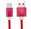 Кабель плетеный USB Type-C to USB 2.0 1m, красный