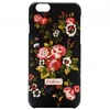 Чехол - накладка для iPhone 6/6s CATH KIDSTON HARD PLASTIC LACQUERED SHELL цветы, черный