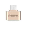 USB переходник Remax RA-OTG USB 2.0/Micro USB, золотой