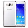 Чехол для Samsung Galaxy J5 2016 Silicone Case, прозрачный с серыми краями