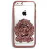 Чехол для iPhone 6 6S Silicone Case, прозрачный с розовой розой