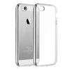 Чехол для iPhone 5 5S SE Silicone Case, прозрачный с серебряными краями