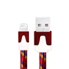 Плоский плетеный кабель Apple Lightning to USB Cable для iPhone/iPod/iPad, красный