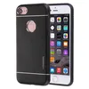 Противоударный чехол для iPhone 6 6S, Motomo Metal Protective Case, черный